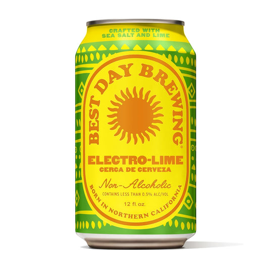 Best Day Brewing Non-Alcoholic Craft Beer - Electro-Lime Flavor