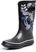WTW Mid Calf Rain Boots for Women - Waterproof Insulated Comfort while