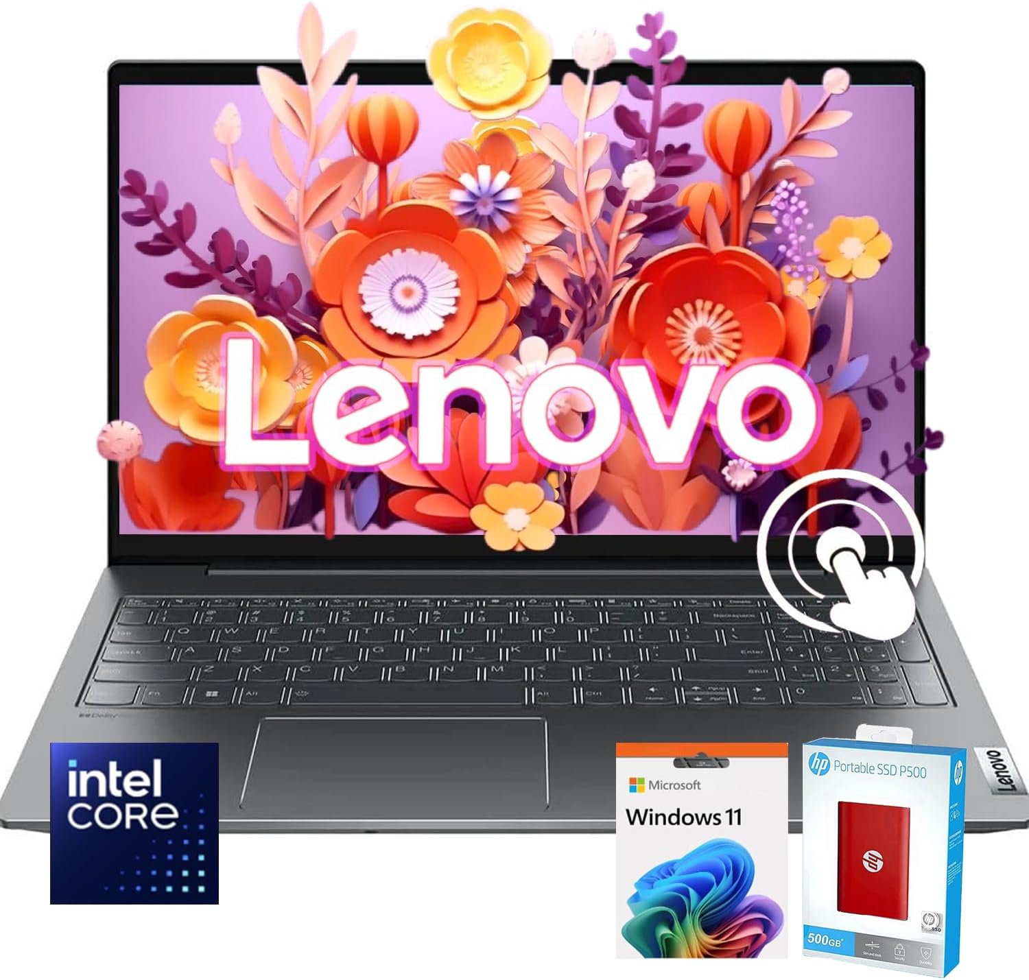 Lenovo 15.6 FHD Touchscreen Laptop with Intel Core i3 Processor