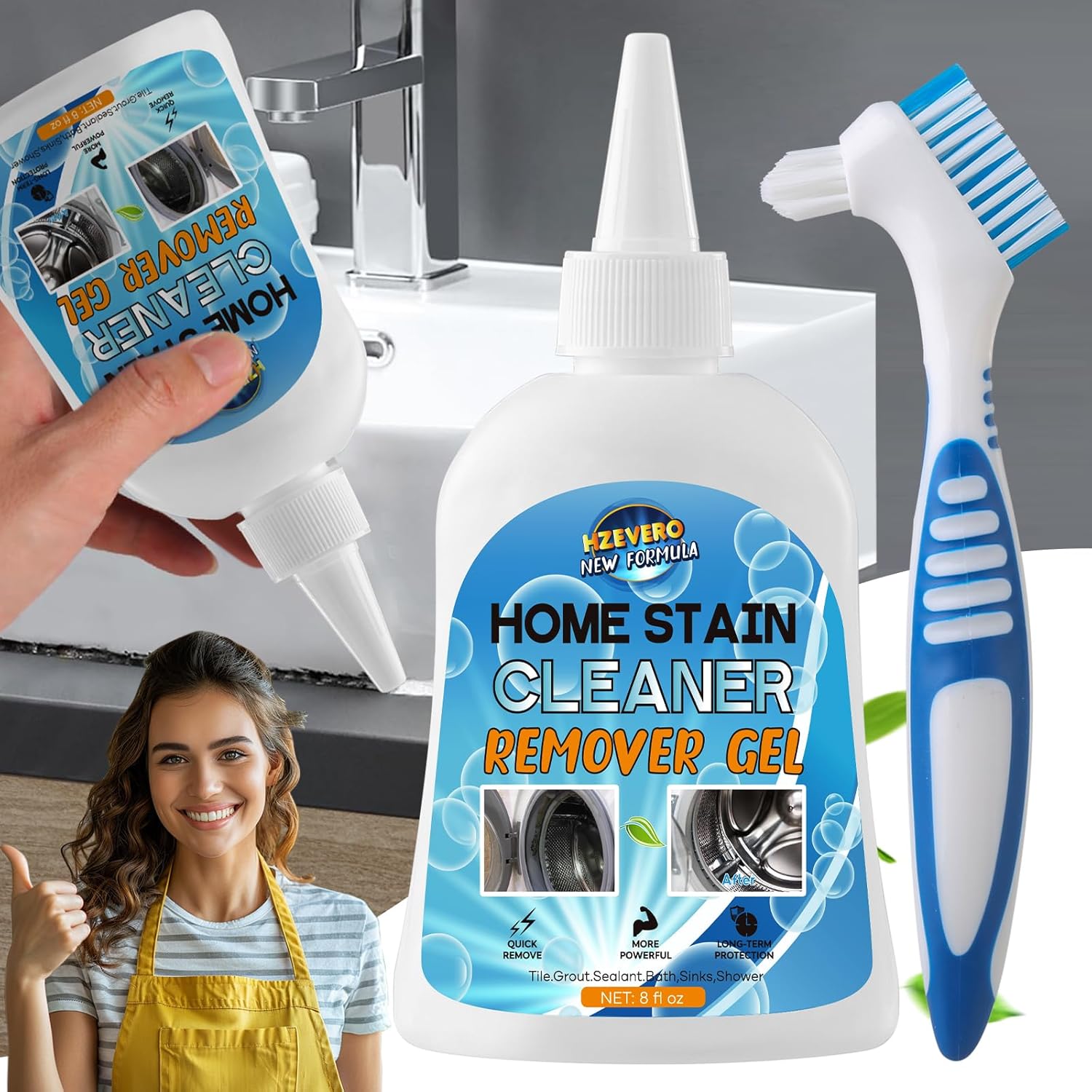 Powerful Home Mold Stain Remover Gel - 8 oz