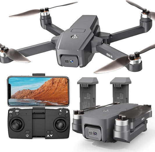 1080p Camera Brushless Drone for Adults | One-Touch Controls