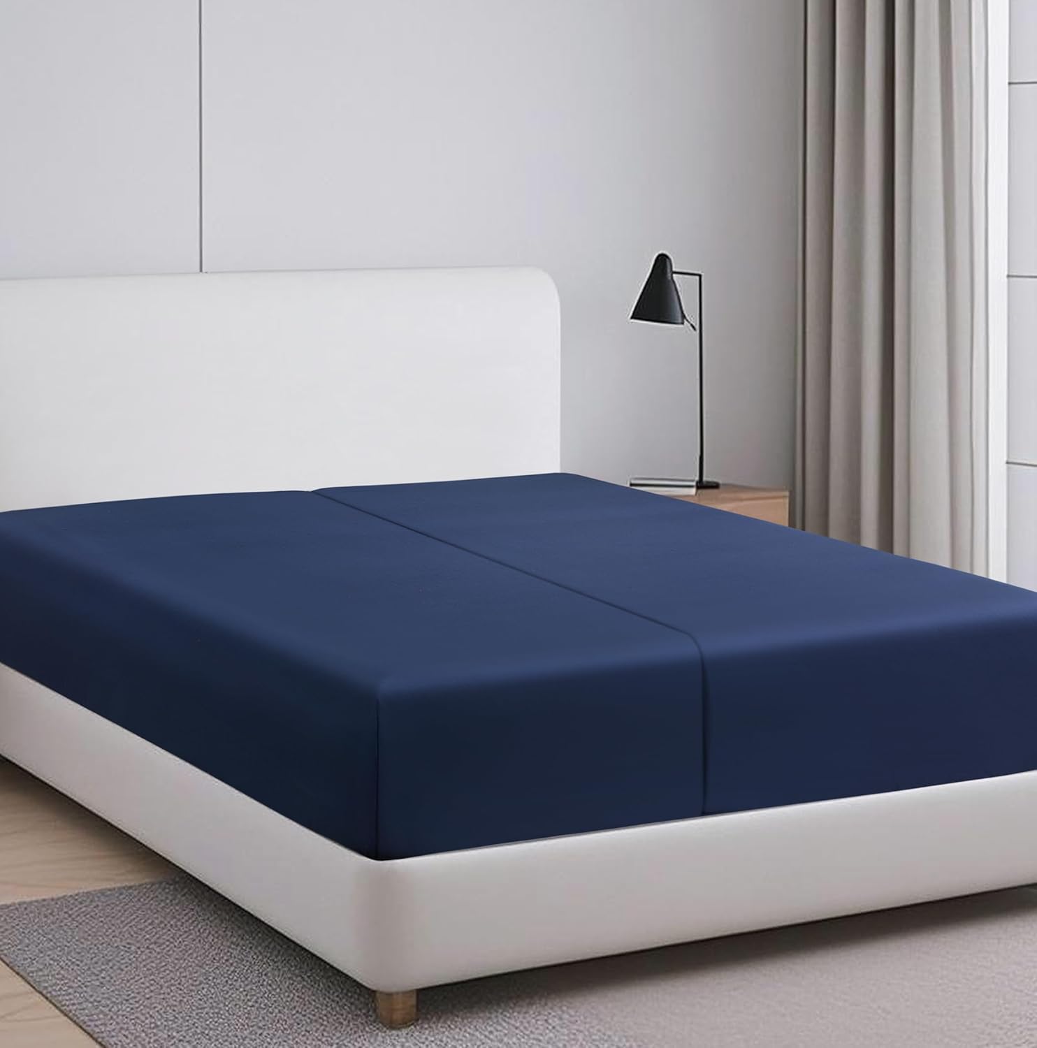 100% Egyptian Cotton Fitted Sheet TwinXL 600 Thread Count Soft