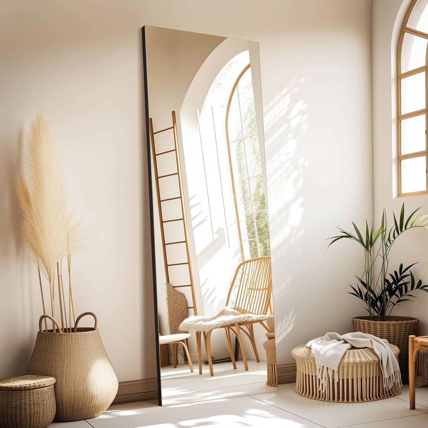56x18 Frameless Full Length Mirror with Silver Coating