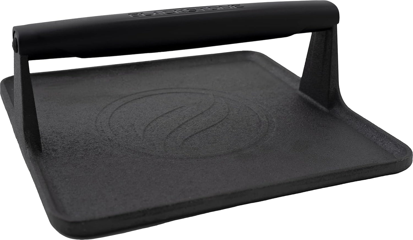 Blackstone Pre-Seasoned Cast Iron Griddle Press for Perfect Cooking