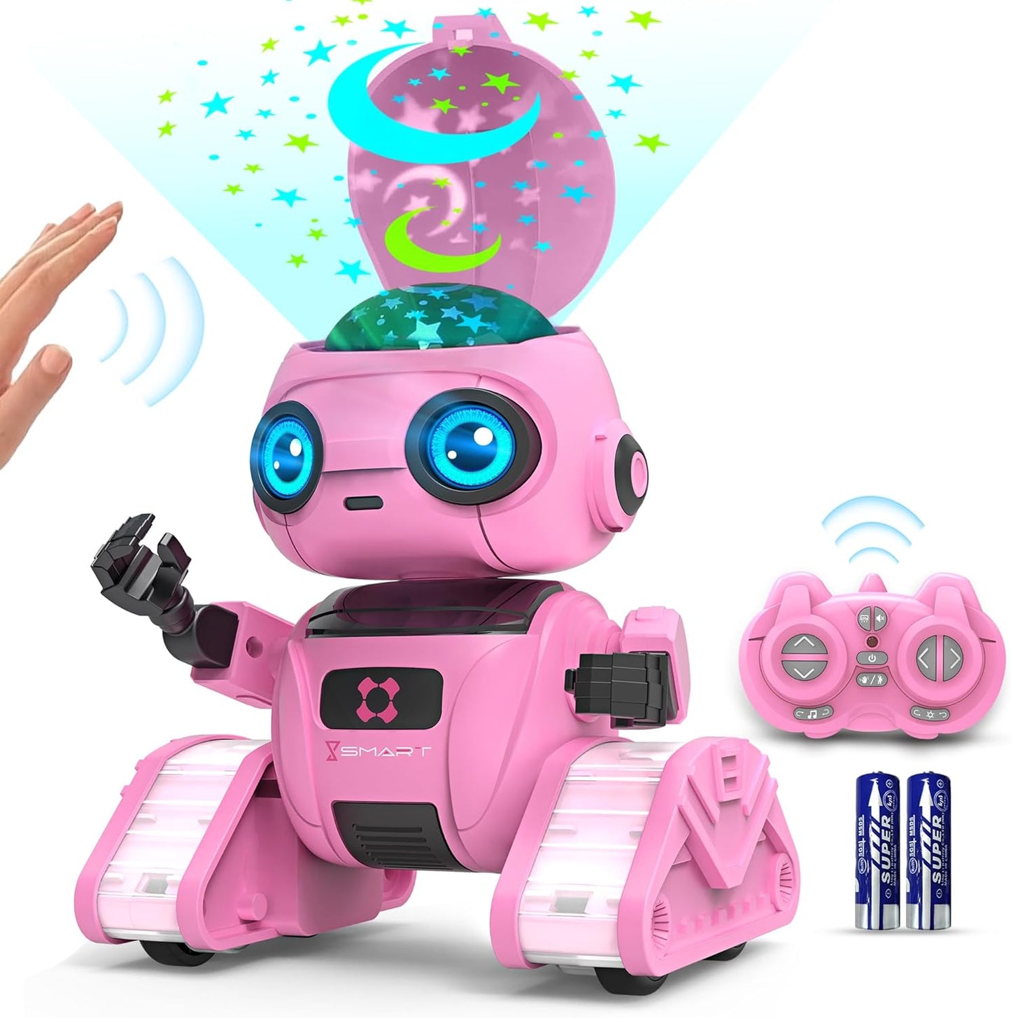 Rechargeable Remote Control Robot: Dance, Music & Light Show! Perfect Kids Gift! 