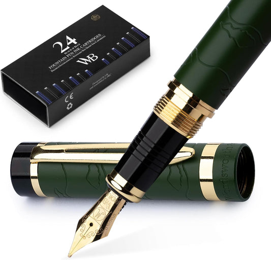 Primori Fountain Pen Set for Smooth Writing and Calligraphy