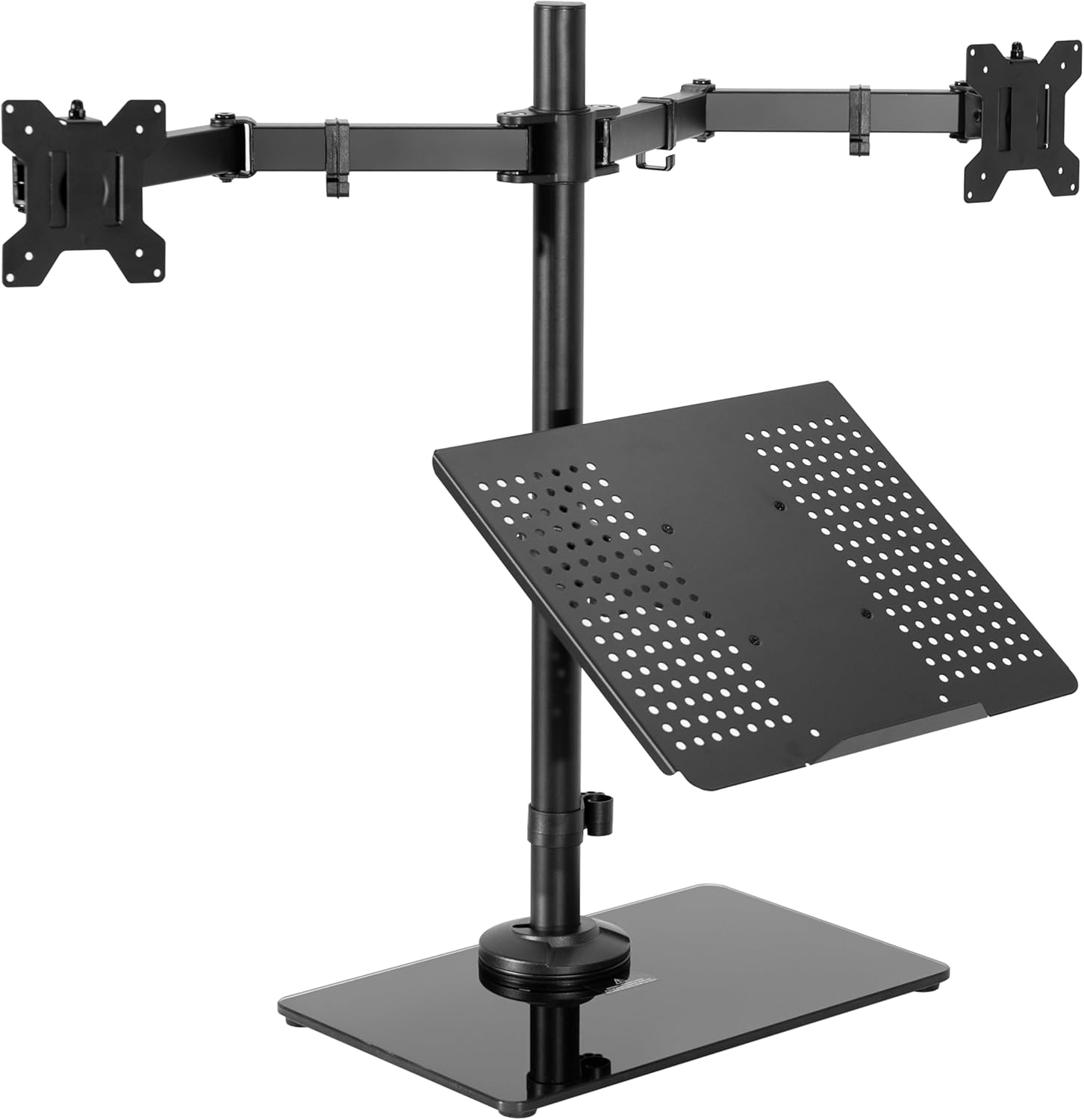 VIVO Freestanding Dual Monitor Stand - Space-Saving Solution