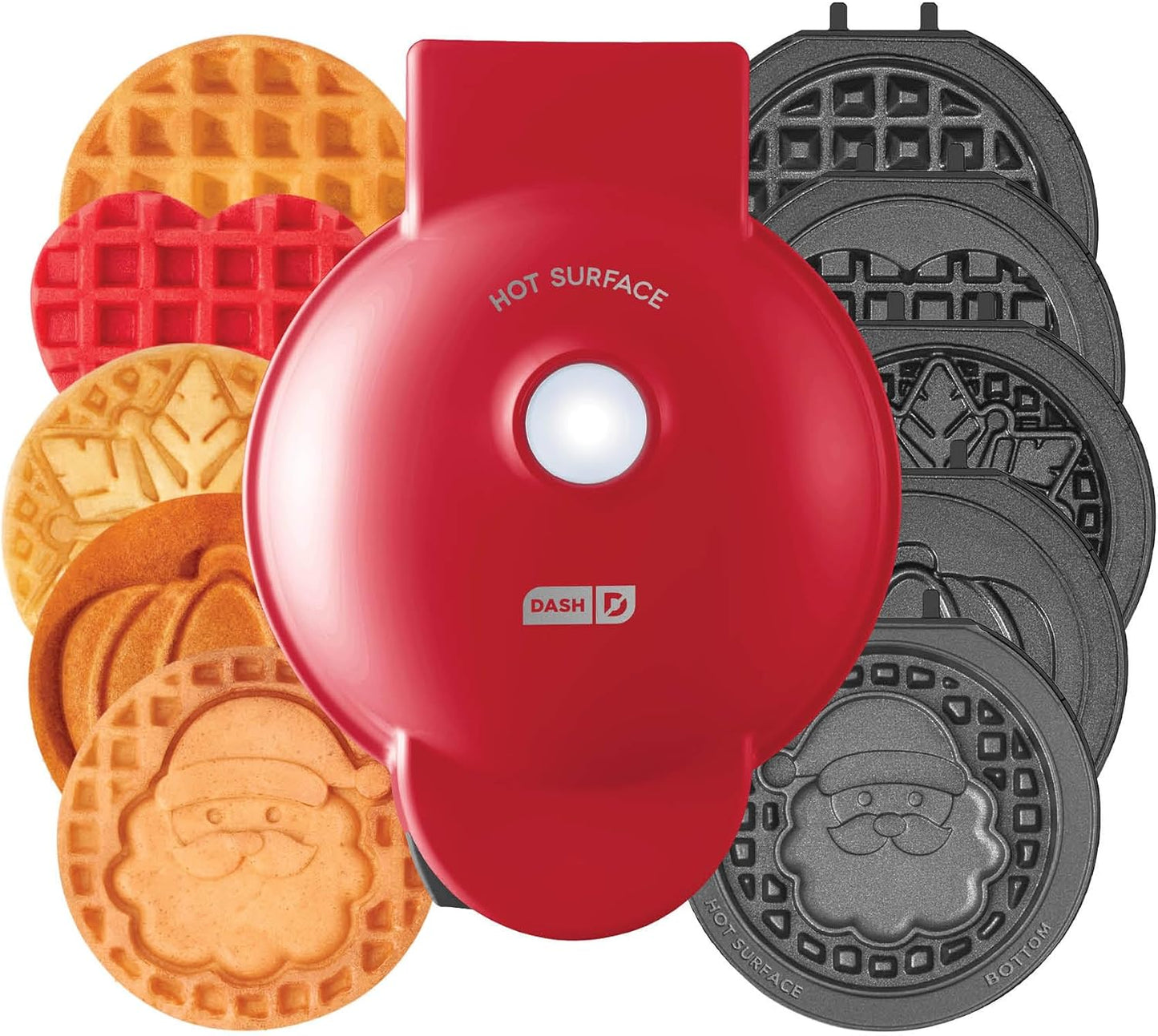 Dash Holiday Multimaker Mini - 4-in-1 Santa Waffle Maker