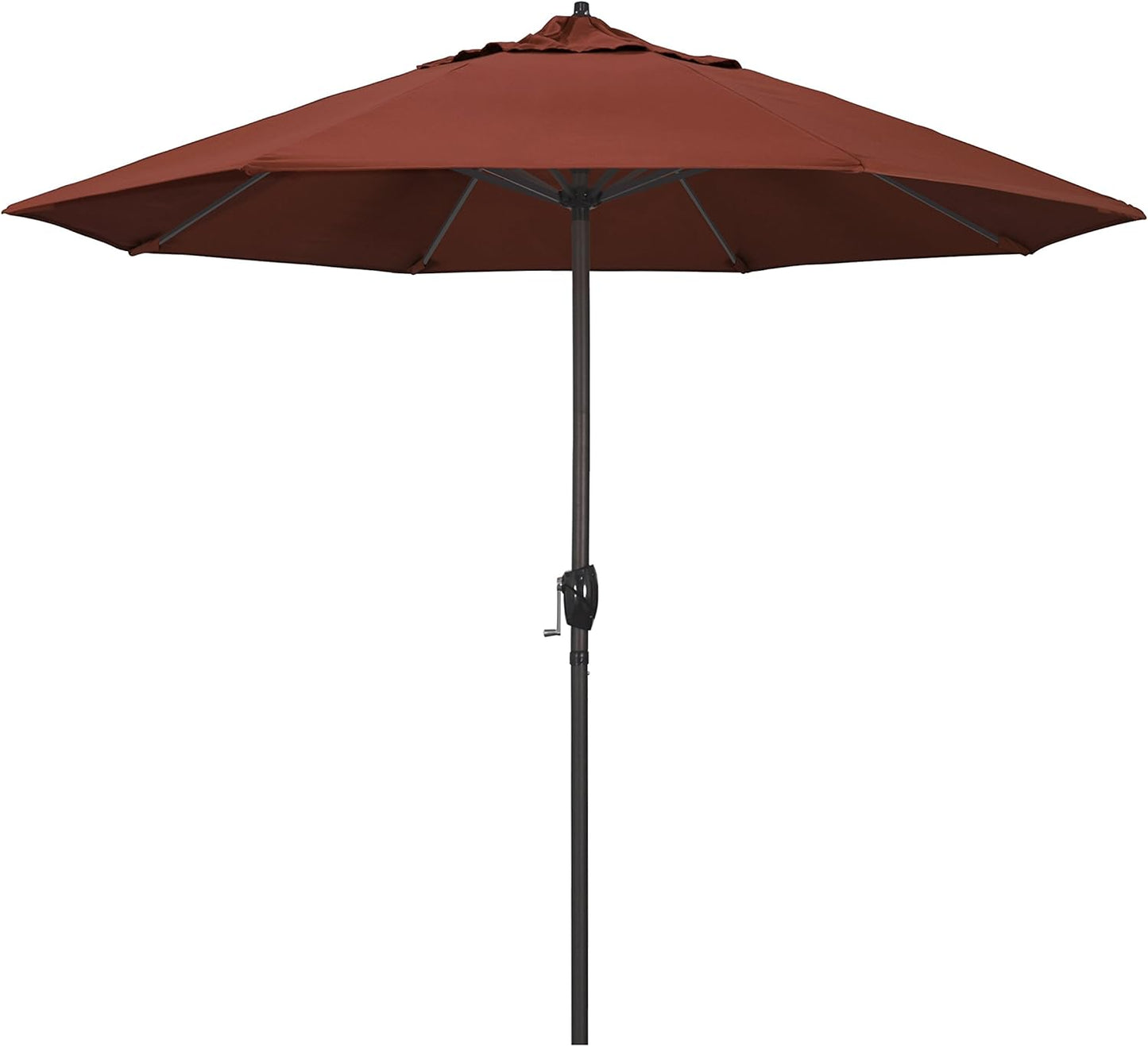 California Umbrella 9ft Round Sunbrella Aluminum Outdoor Umbrella