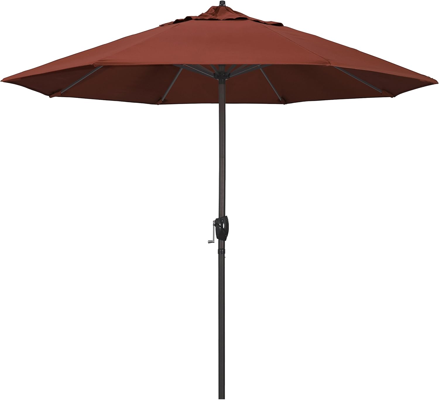 California Umbrella 9ft Round Sunbrella Aluminum Outdoor Umbrella