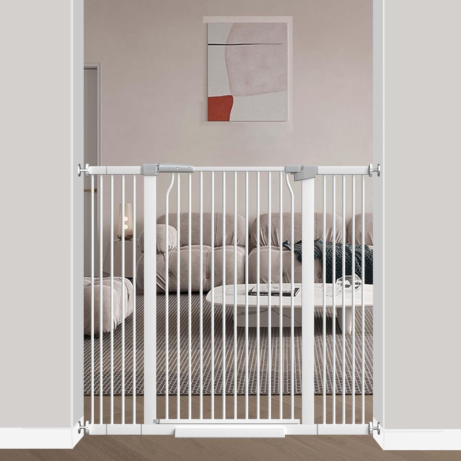 40.5 Inch Extra Tall Baby Gate for Stairs and Doorways