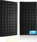 Acoustic Foam Panels 2 Pack 48in x 24in x 2in - High Density Noise