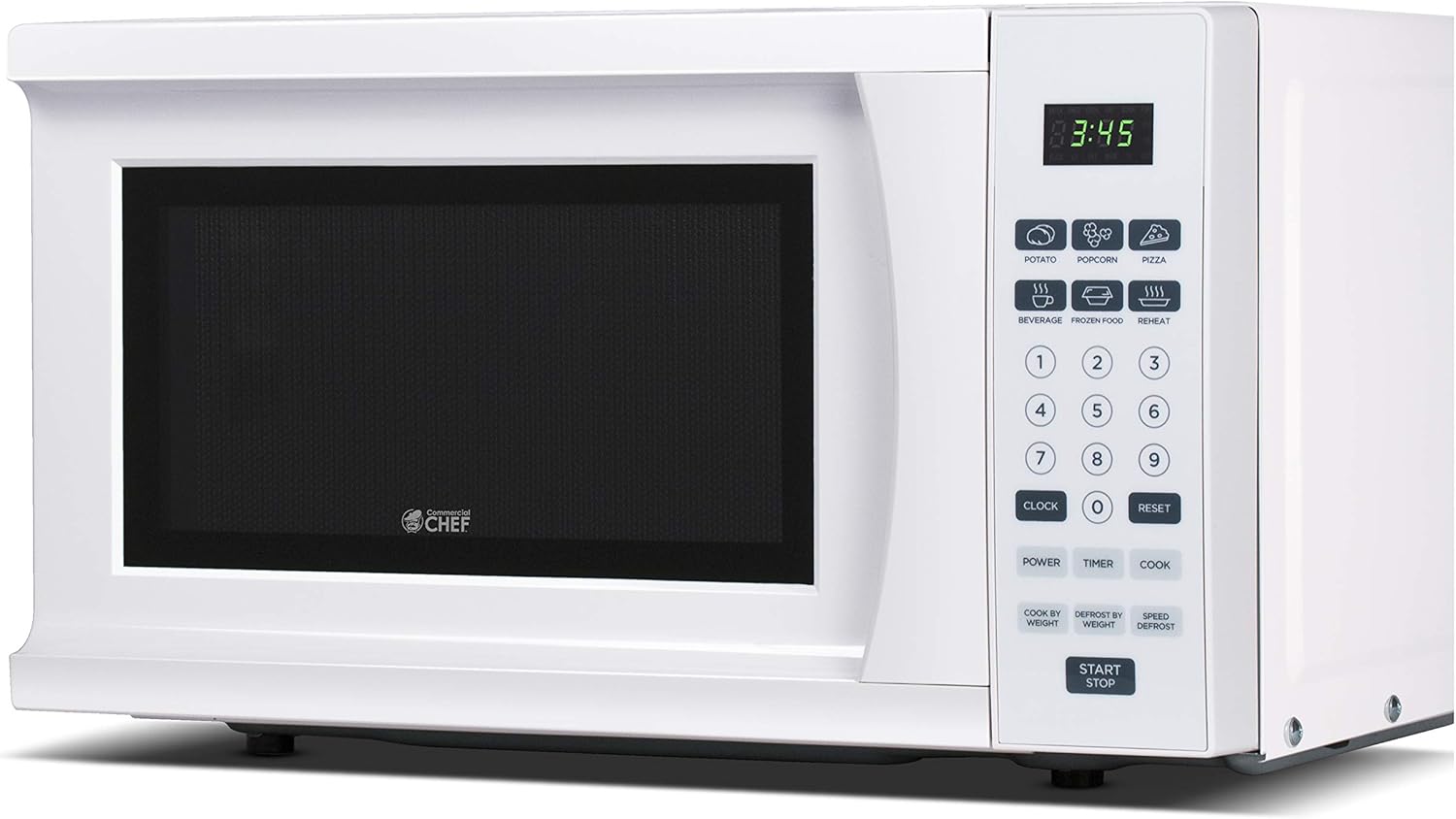 Compact & Powerful White Microwave, Commercial CHEF