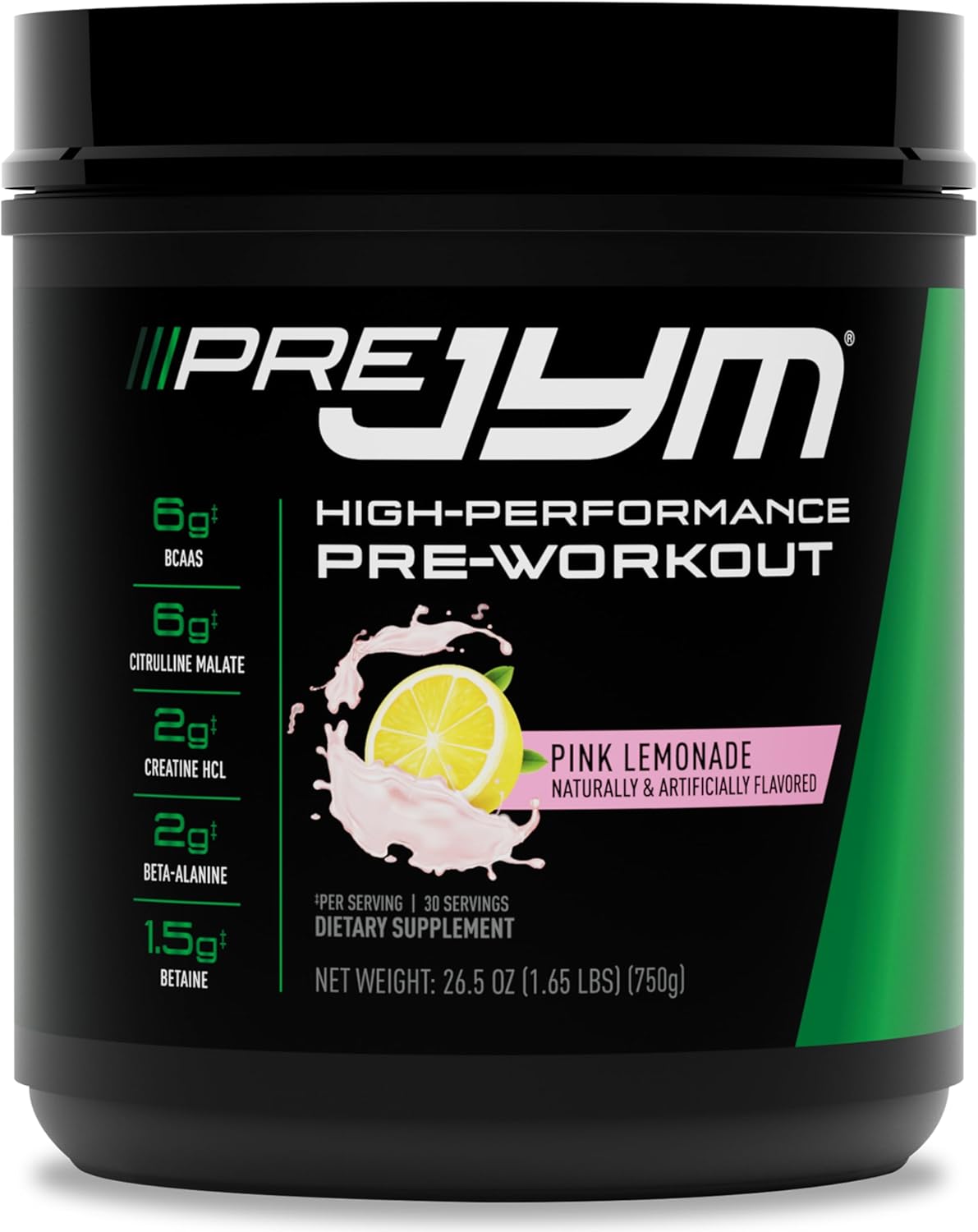Pre JYM Pink Lemonade Pre Workout Powder for Energy & Focus