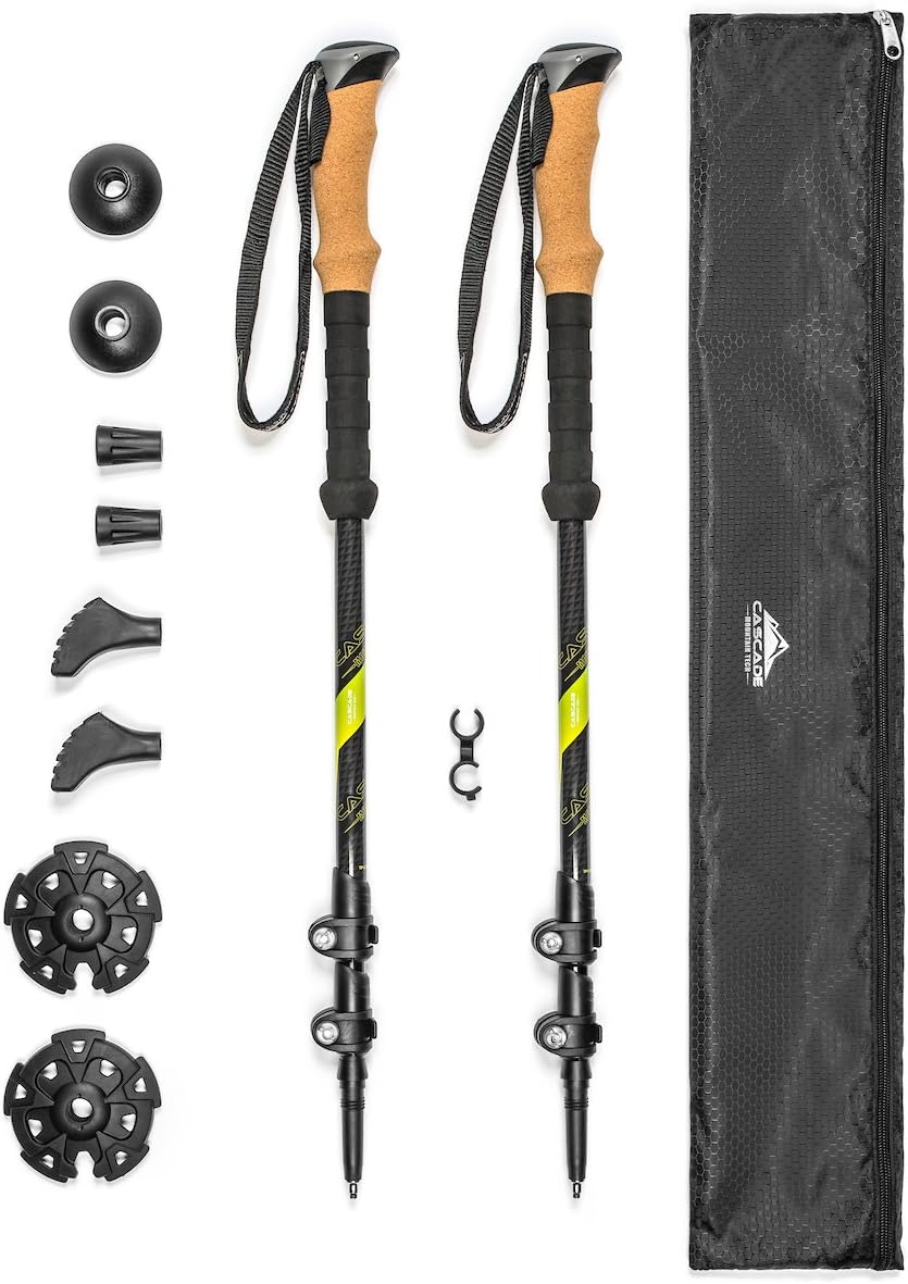 Carbon Fiber Trekking Poles - Quick Adjust Locks