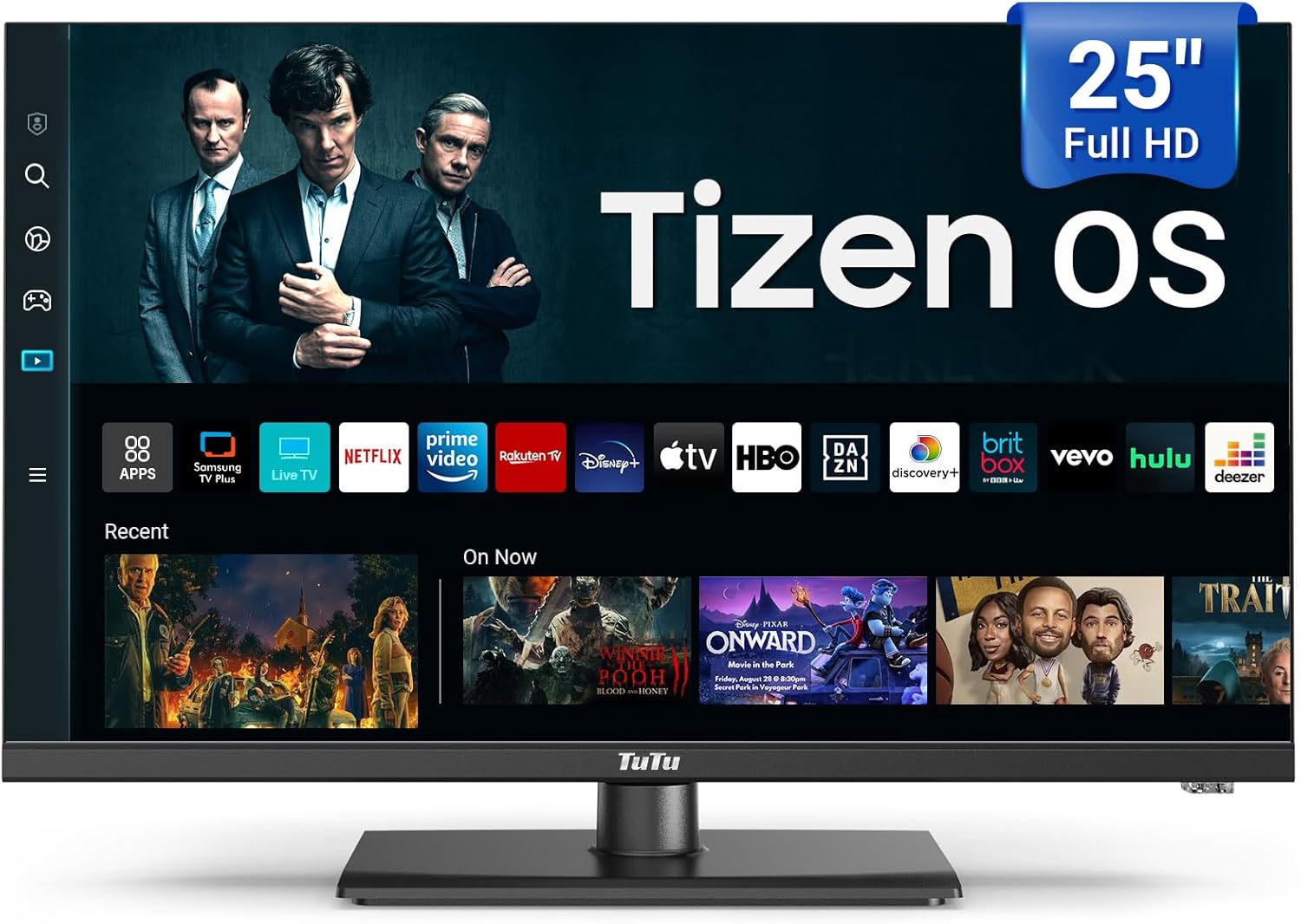 TuTu 25 FHD Smart TV: Samsung TV Plus, Netflix, HDR