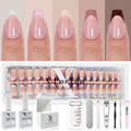 Short Coffin X-Pro Press On Nails - Skin Tone Nude & Color Starter Kit