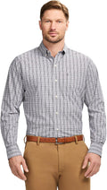 Men's Performance Comfort Plaid Button-Down Shirt - Stretch Cotton