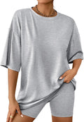 AUTOMET Womens 2 Piece Summer Lounge Set - Comfortable Oversized Fit