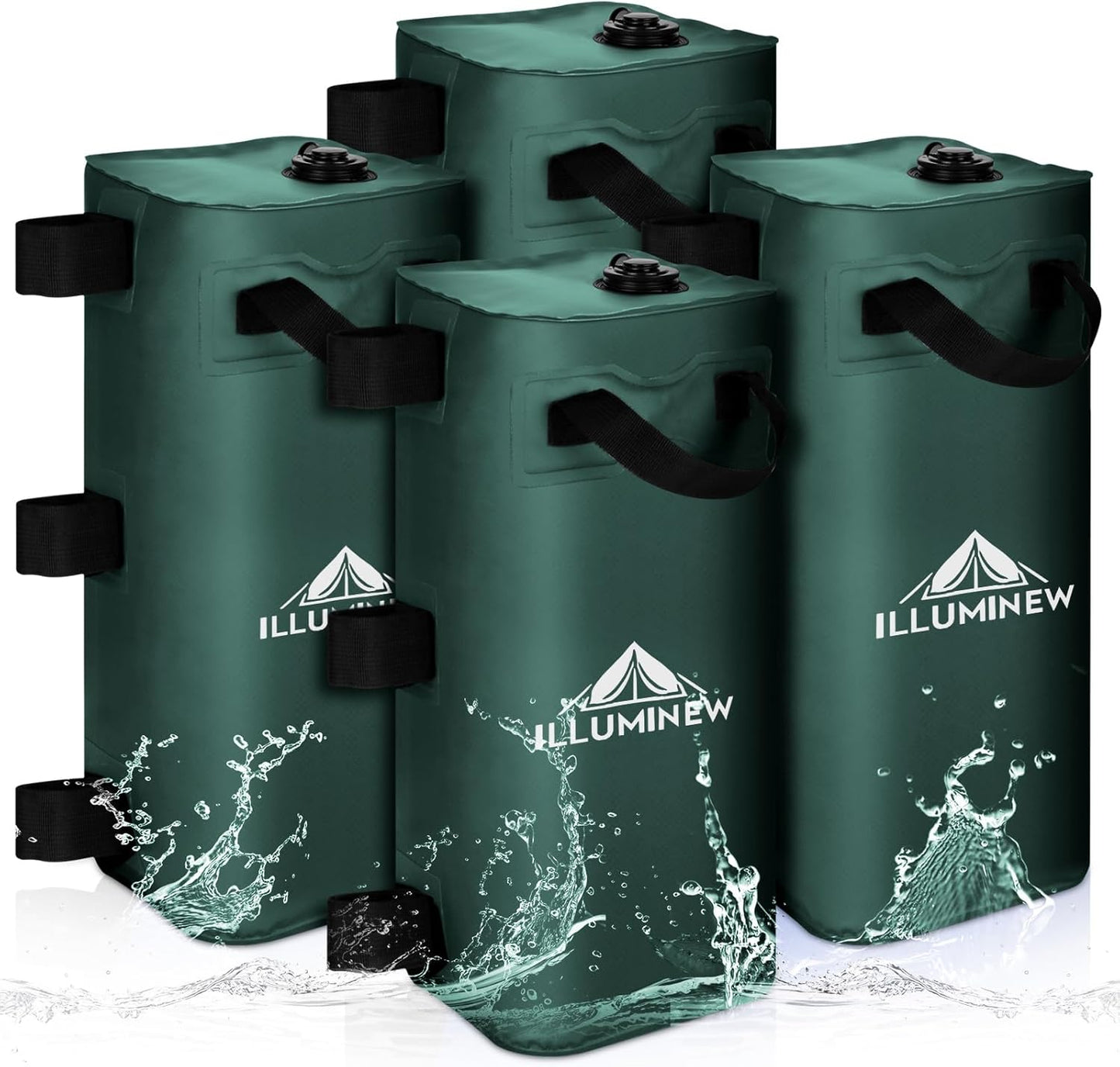 ILLUMINEW 4 Pack Canopy Water Weight Bags for Tent Stability