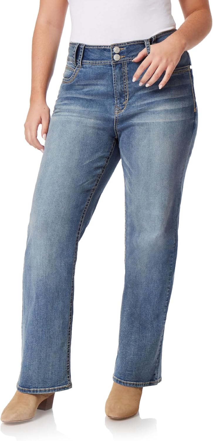 Luscious Curvy Bootcut Jeans for Women in Insta Stretch Denim