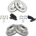 TRQ Front and Rear Brake Pad & Rotor Kit Compatible with 2007 Escalade