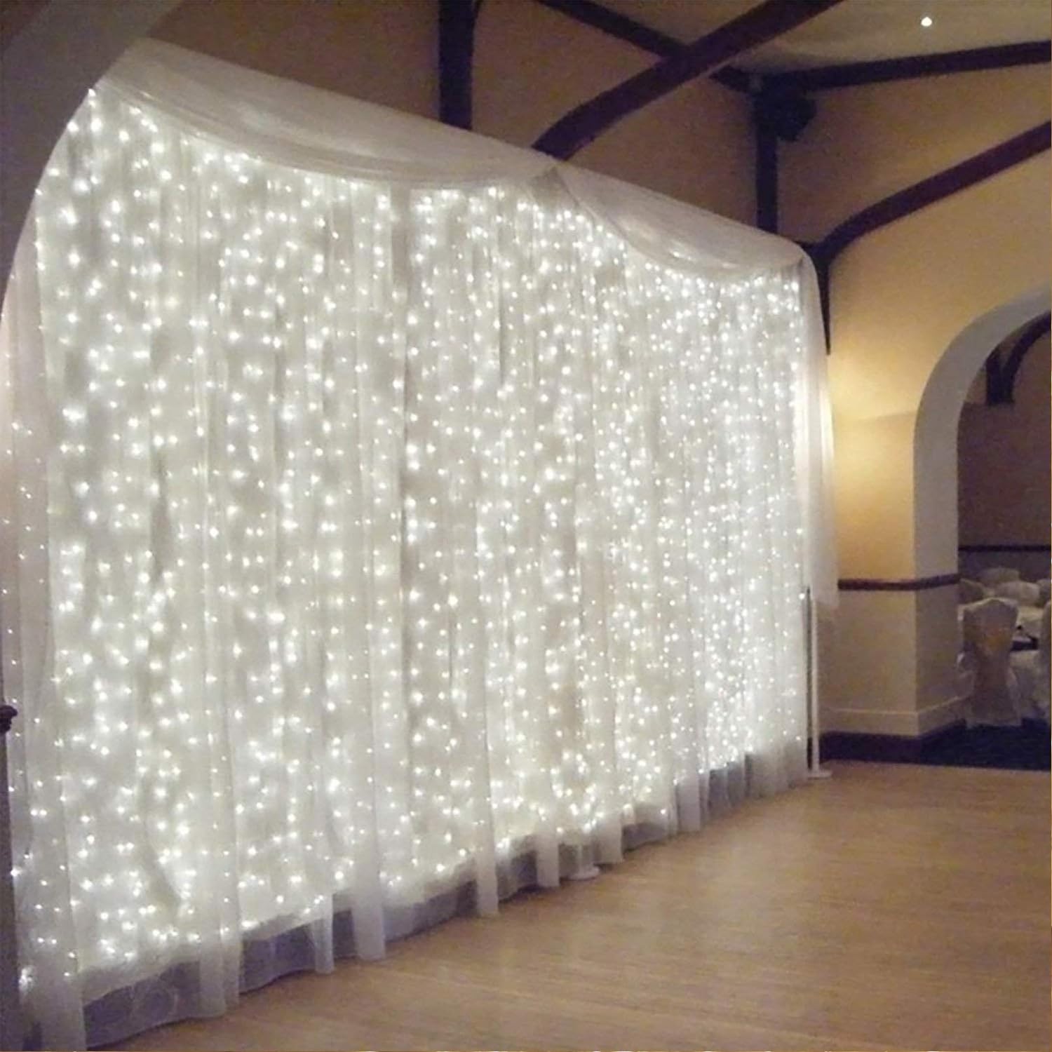 TORCHSTAR 9.8FT Window Curtain Light - Pure White Shine