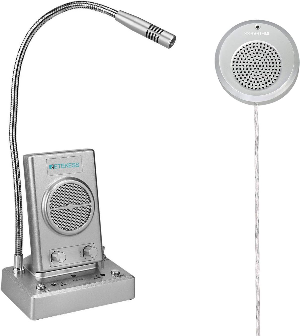 Retekess TW102 Window Intercom System with Loud Speaker