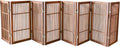 Pet Dog Gate Freestanding Acacia Hardwood 8-Panel 30in Tall - Portable