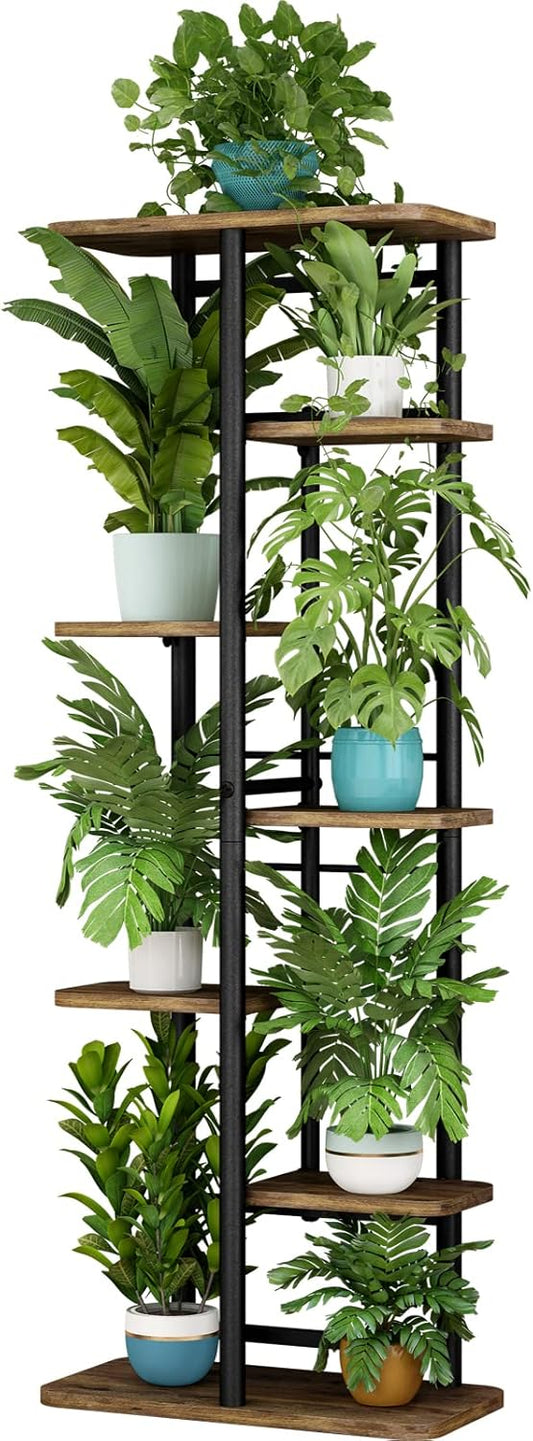 7 Tier Plant Stand for Indoor Outdoor Use - LINZINAR Flower Pot Holder