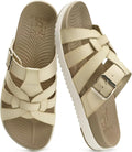 Gladiator Sandals for Women with Arch Support - Comfortable Slip On in