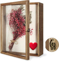 Shadow Box Display Case 13 x 16 - Wood Memory Box for Keepsakes
