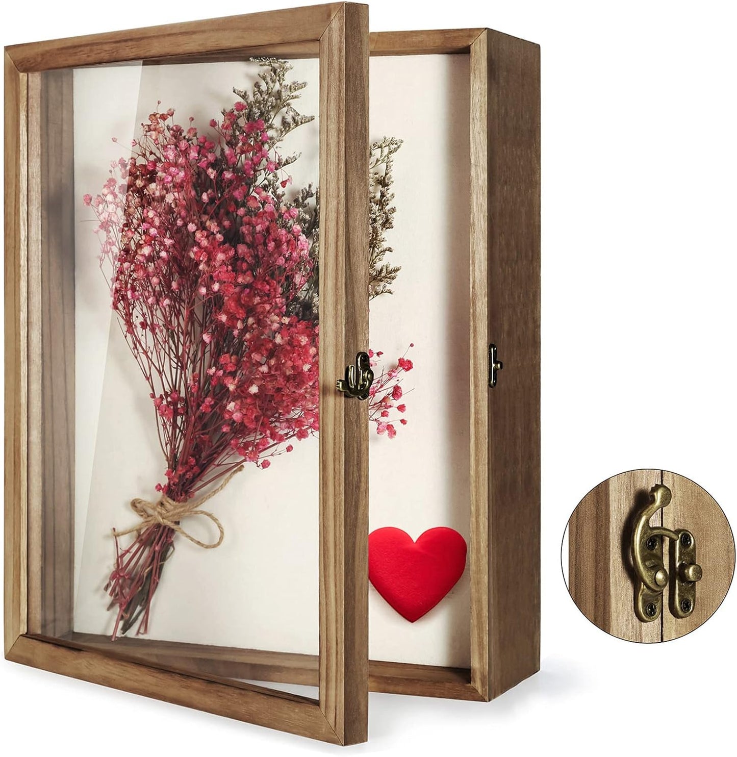 TJ.MOREE Shadow Box Display Case for Flowers and Keepsakes