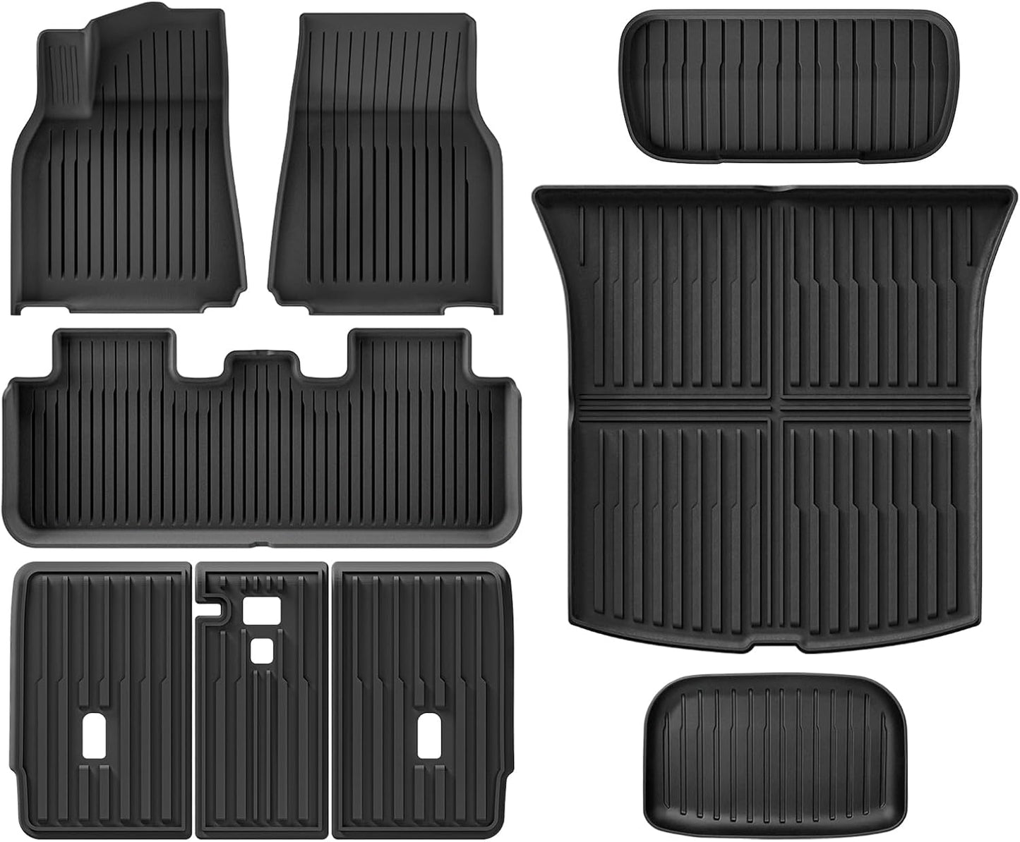 WEIZE Floor Mats for Tesla Model Y 2021-2024 - All Weather