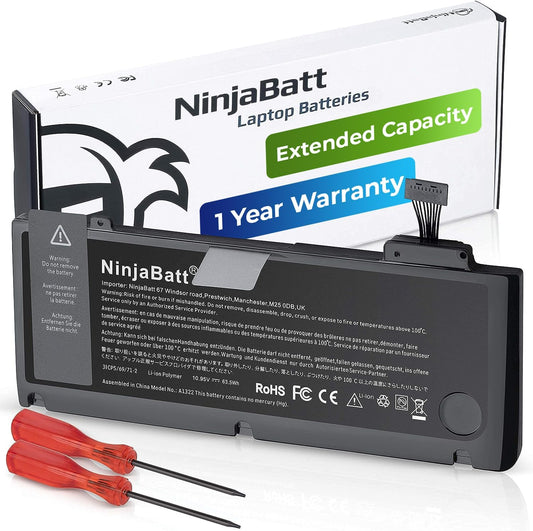 NinjaBatt Battery A1278 A1322 for MacBook Pro 13in Models