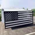 RV Awning Sun Shade Screen 7ft x 18ft3ft' (American Flag) - UV Block