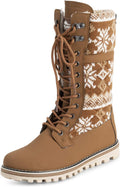 POLAR Womens Faux Fur Thermal Waterproof Outdoor Walking Boots