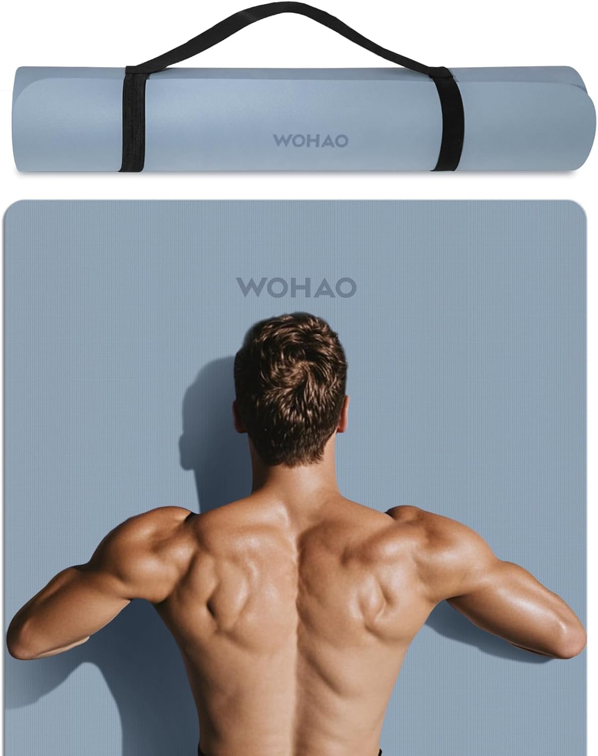 Extra Wide & Thick 8mm Yoga Mat for Ultimate Comfort & Stability