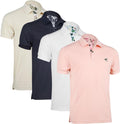 Albert Morris Mens Striped Short Sleeve Polo Shirts 4 (Style TZ1L)