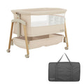 Lullaby Portable Bassinet with Wheels - Adjustable Bedside Sleeper