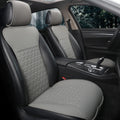 Black Panther Luxury PU Car Seat Covers for Front Seats - Grey