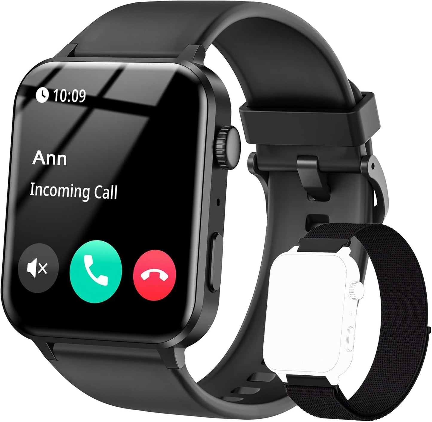 AI Voice Assistant Smartwatch - Make Calls,get Health Data,100+ Sports Modes