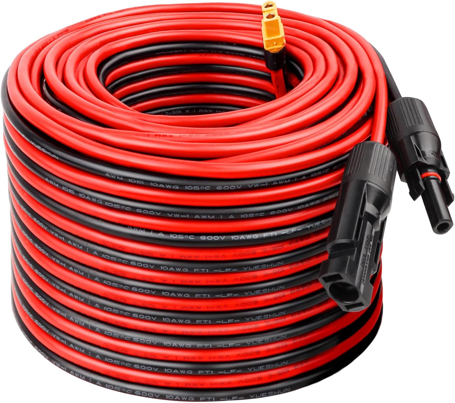 Solar to XT60 Extension Cable 10AWG 100FT for Power Stations