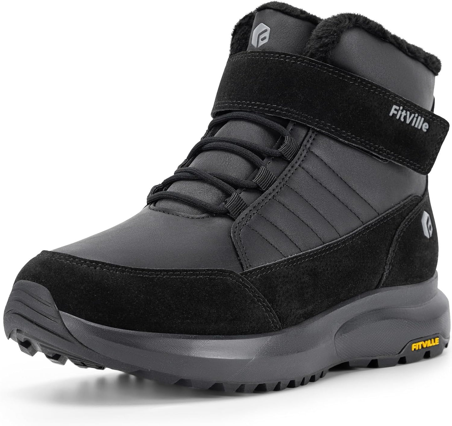 FitVille Wide Width Mens Winter Boots for Comfort and Warmth