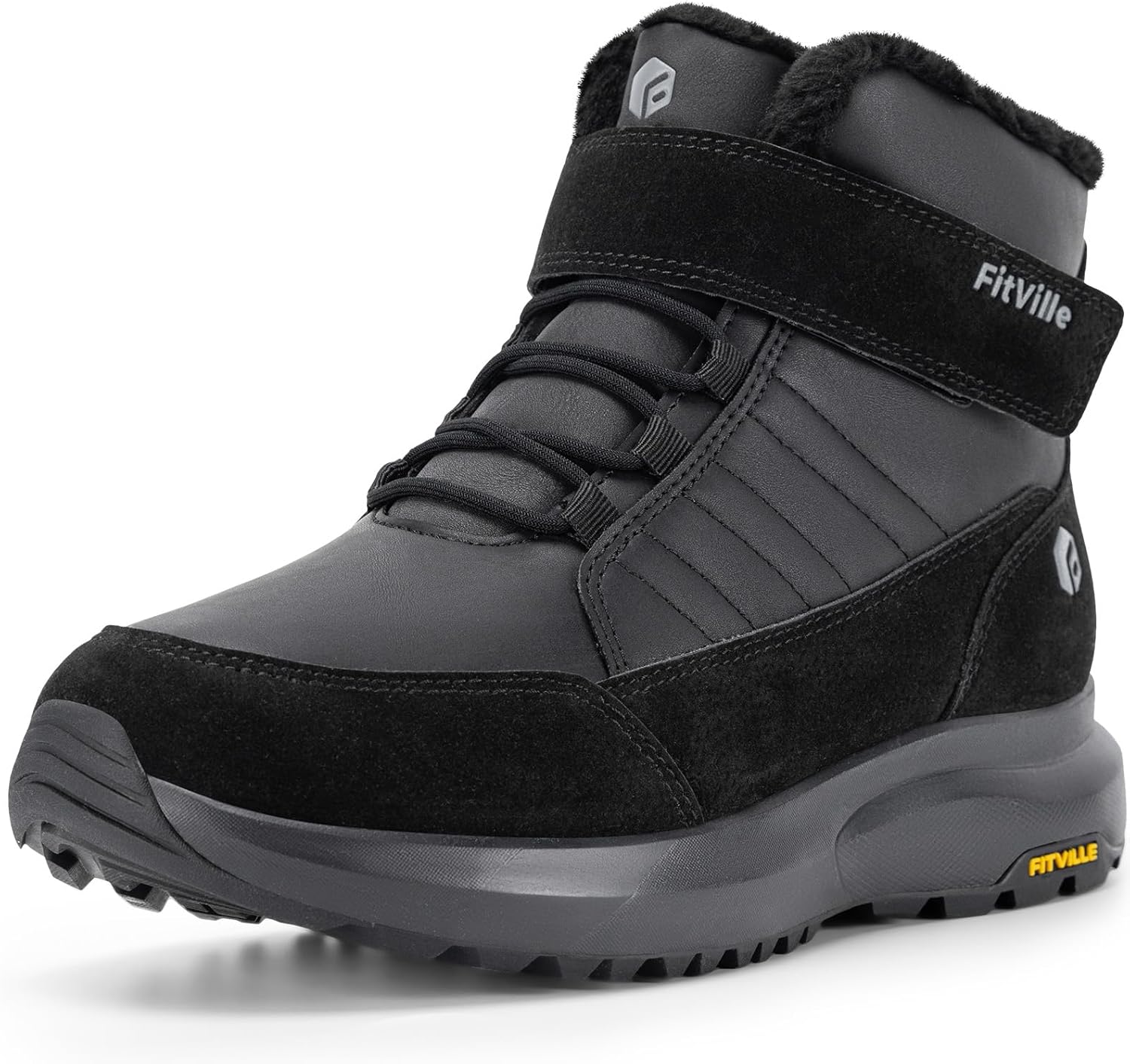 FitVille Wide Width Mens Winter Boots for Comfort and Warmth