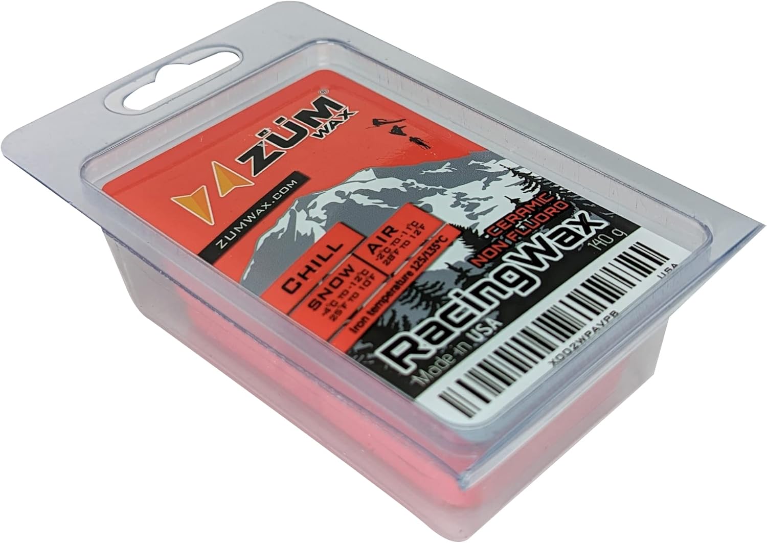 ZUMWax Ceramic Ski Wax for Extreme Speed