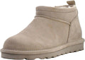 BEARPAW Women's Super Shorty Boots - Cozy 3 in Suede Slip-On