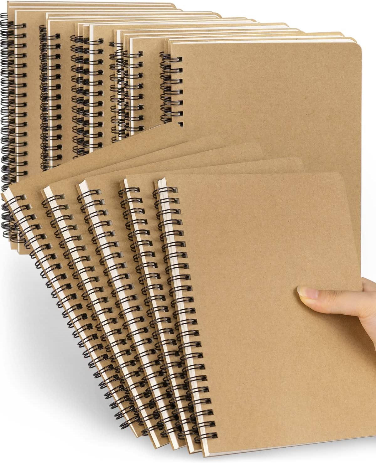 Dynta Spiral Notebooks A5 Lined Journals for School and Work
