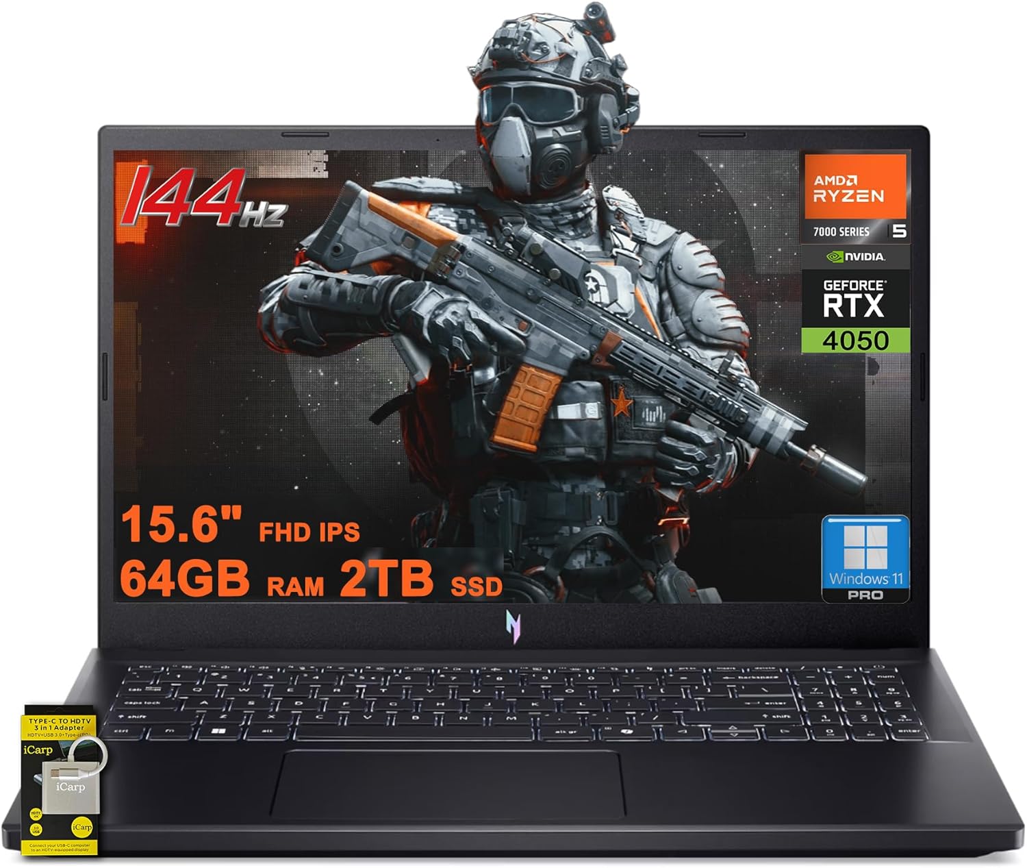 Acer Nitro V 15 Gaming Laptop with Ryzen 5 and RTX 4050 Power