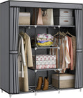 Portable Closet Wardrobe 51in Clothes Organizer - Roomy Storage